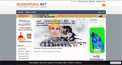 Desktop Screenshot of munkaruha.net