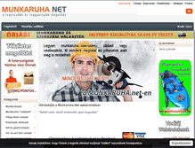 Tablet Screenshot of munkaruha.net